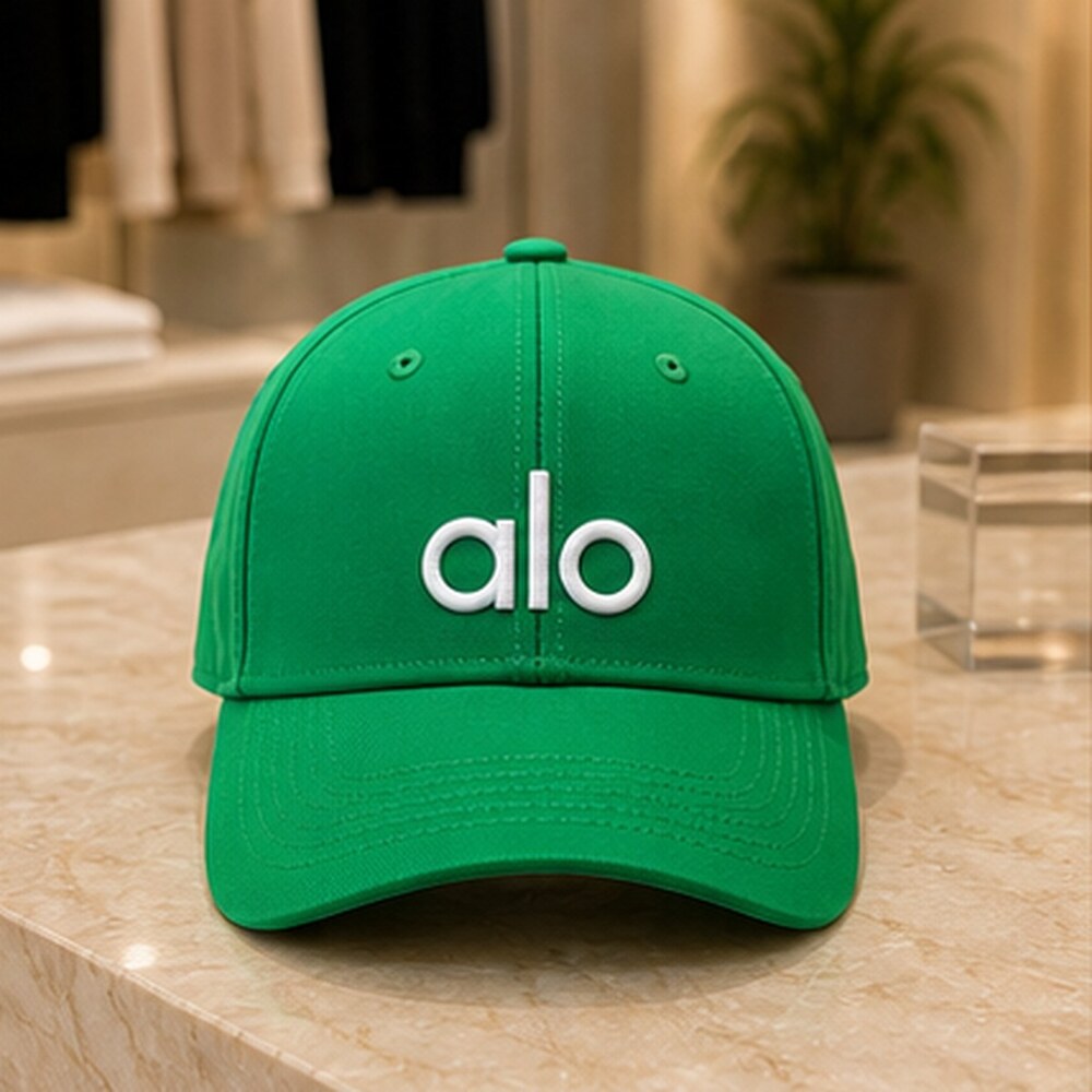 ALO Yoga Green Summer Baseball Cap Hat OS